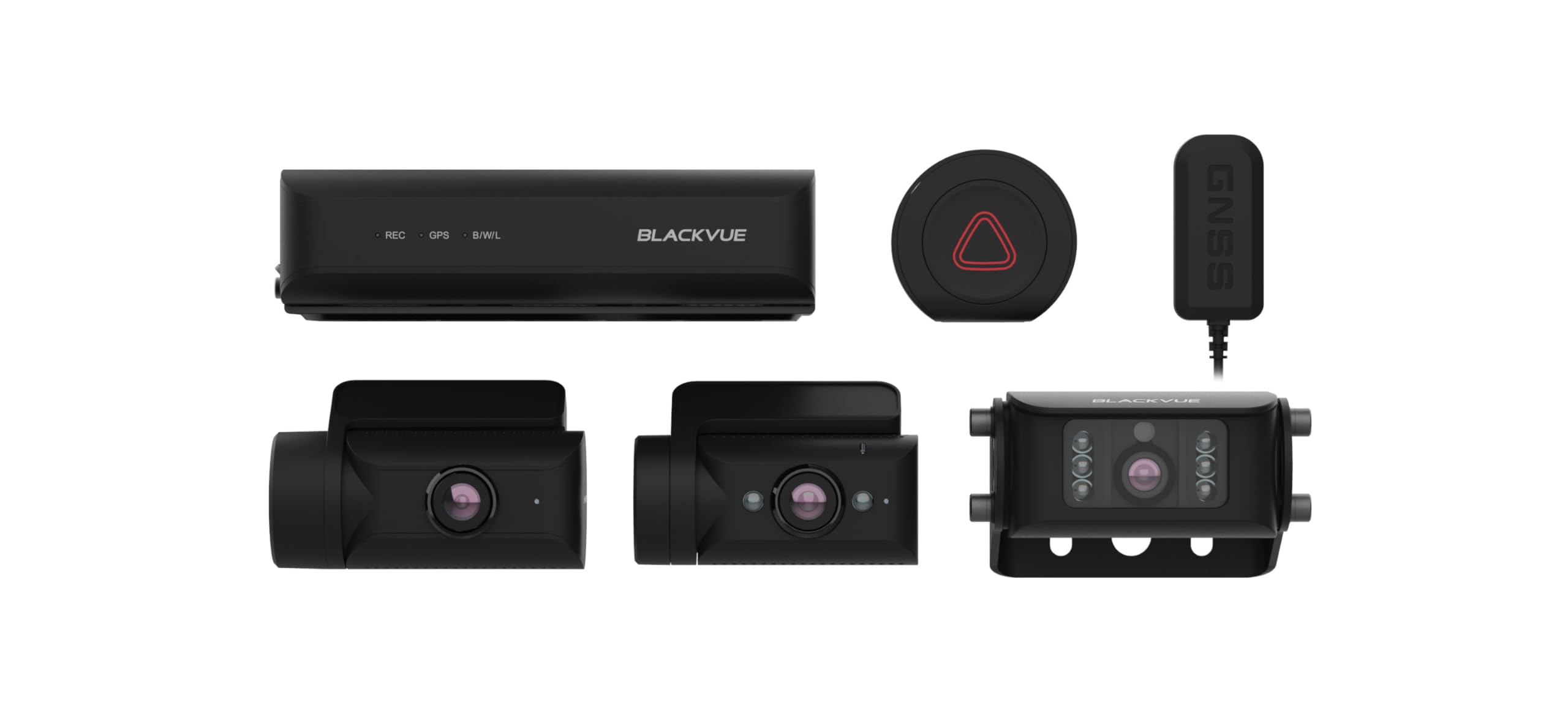 BlackVue DR770X Box-3CH Truck Pro 64GB 3 Cameras Full HD Front-Interior-Rear Secure Recording Box Waterproof IR Rear Cam