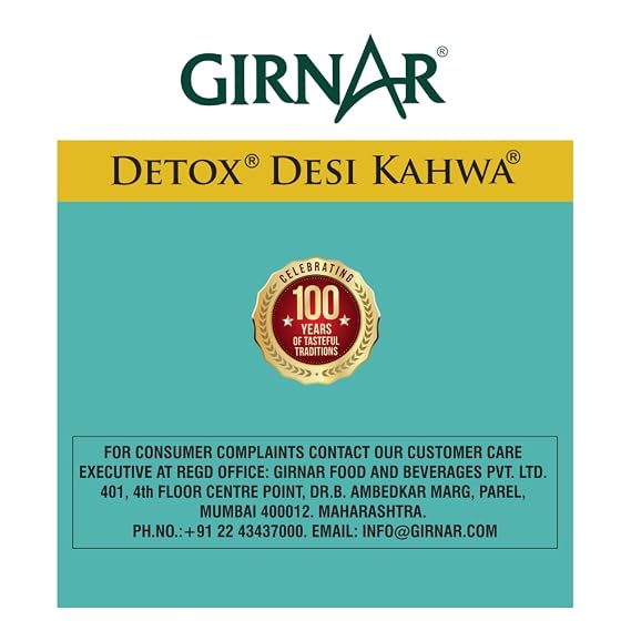 Girnar Detox Green Tea, (36 Teabags)