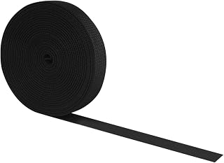 20MM 10 Yards Black Nylon Heavy Webbing Strap (20MM, 10 Yards)