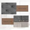 Ottoman Coffee Table, Large Rectangle Ottoman with Storage - Upholstered Cushioned Bench for Living Room, Tufted Linen Fabric with Solid Wood Shelf, Entryway Bench(Dark Gray)