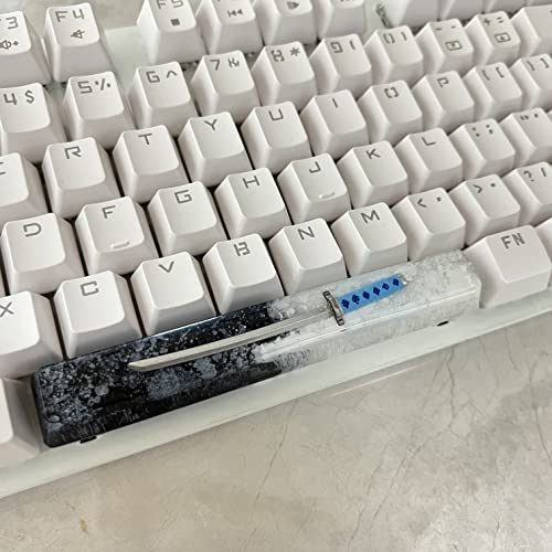 Image of Black White Knife Keycap Custom Space Bar Keycap for MX Mechanical Keyboard Unique Gifts for Friends