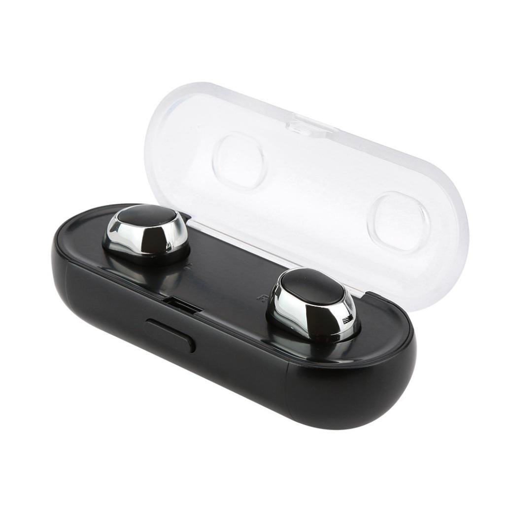Auricolari Bluetooth senza fili, auricolari sportivi con microfono, impermeabile, HD stereo a prova di sudore, per palestra, corsa, allenamento, per iPhone, Samsung, HTC
