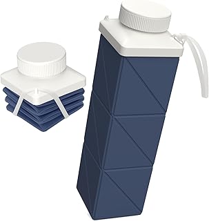 Collapsible Water Bottles 720ml, Foldable Portable Water Bottle, Lightweight Reusable Leakproof for Travel Camping Hiking ...