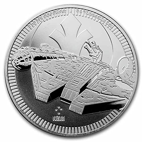 2021-1 oz Silver $2 Millennium Falcon Coin Dollar Seller Uncirculated