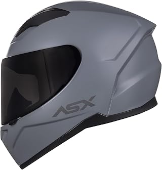 Capacete Moto Masculino Feminino Asx City Solid Cinza Fosco Grafite, 58