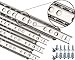 Produktbild Stahlia 4 Schubladenschienen (2 Paar) EDELSTAHL Teilauszug Rollenauszug Teleskopschiene Kugelführung Schubladenauszug Nuthöhe: 17mm / Länge: 310 mm
