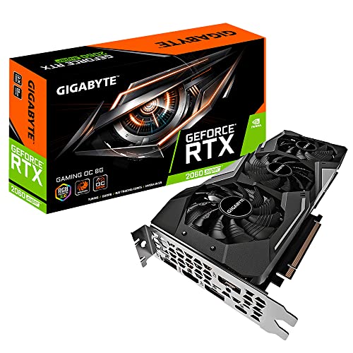 Image of GIGABYTE GeForce RTX 2060 Super Gaming OC 8G Graphics Card, 3X Windforce Fans,8GB 256-bit GDDR6, GV-N206SGAMING OC-8GC Video Card