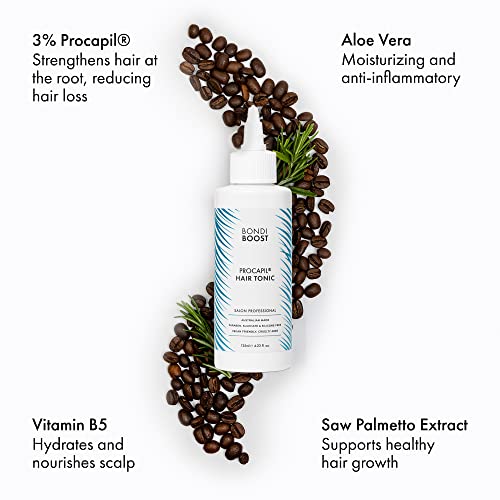 Bondiboost Procapil Hair Tonic 4.23 Fl Oz - Leave-In Treatment For Thinning Hair - Reduce Hair Fall + Increase Hair Density - Lightweight Non-Greasy Formula - Vegan/Cruelty-Free - Australian Made #TOP4