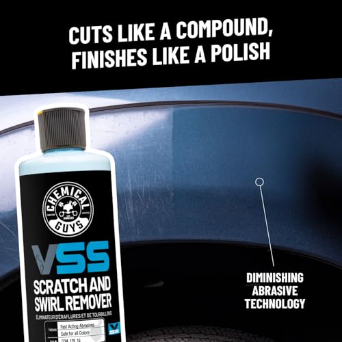 Image of Chemical Guys, VSS One-Step Scratch & Swirl Remover, Cut & Polish, 16 oz | Cuts scratches and swirls then finishes to a high gloss in one step, safe on clear coat and ceramic paint