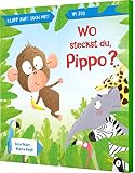 Klapp auf! Such mit!: Wo steckst du, Pippo?: Zoo-Pappebuch mit Aufklappseiten