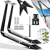 KESSER® 2X Automatischer Fensteröffner für Gewächshaus 7,5 kg Hubkraft 45cm Öffnungshöhe stufenloser Öffnungswinkel Fensterheber automatisches Öffnen & Schließen durch Temperatursteuerung