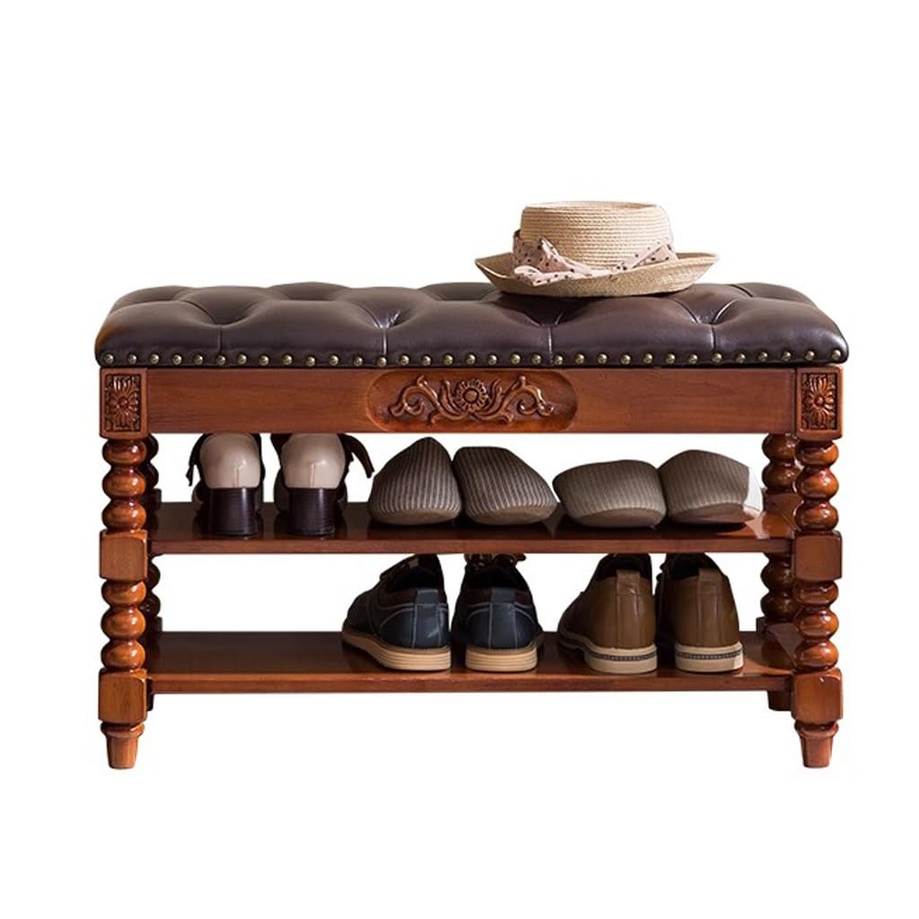 Aioneer Footstool For Front Door Entrance Wooden Shoe Changing Stool Wearing Shoe Stool Home Storage Storage Stool Door Can Sit Shoe Cabinet Outdoor Bench Shoe Bench,A M 100Cm-B-M 100cm