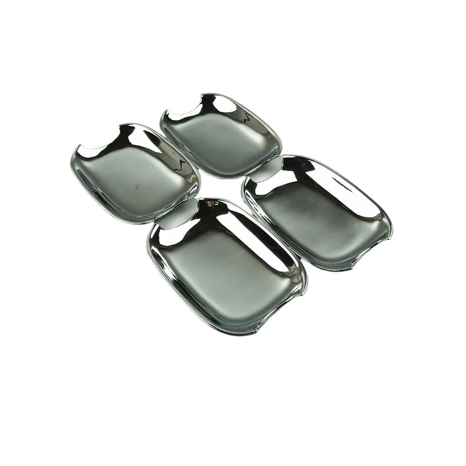 CQJJXKYC Support Handle Fit for Audi A4 B8 Q3 Q5 Car Outer Door Pull Handles Decoration Frame Cover Chrome Door Knob Trim Door Bowl