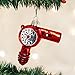 Old World Christmas Blow-Dryer Glass Blown Ornament for Christmas Tree, Handcrafted Holiday Decoration, Beauty Collection