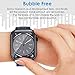 UniqueMe 8 Pack for Apple Watch Series 9/8/7 Screen Protector 45mm, [Strong Asorption] [Flexible TPU Not Glass][Bubble Free] iWatch Anti-Scratch Replacement Protection HD Clear iWatch Cover Soft Film