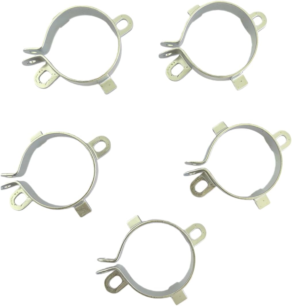 XHSESA 25mm 30mm 35mm 40mm Capacitor Clip Clamp, 5PCS Electrolytic Capacitor Mounting Bracket Tin Plated PCB Fixing Buckl (35mm)