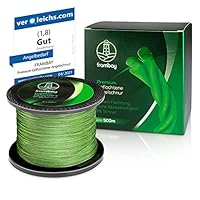 Frambay Geflochtene Angelschnur mit starker 4-Fach Flechtung I Angelschnur geflochten und flexibel I Fishing Line, Angelsehne, Angel Schnur - 500m & 150m