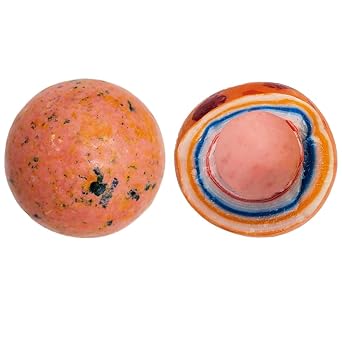 Fruidles The Big Bruiser Jawbreaker Jumbo Psychedelic Jawbreaker with Candy in Center, Boulders Speckled Candy - Kosher Certified, 2 1/4" Inches Each Single
