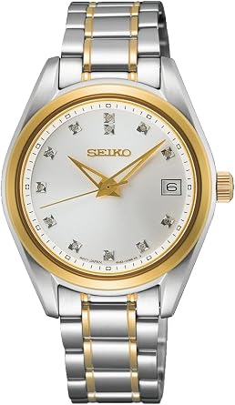 Seiko Women Analog Quartz Watch with Stainless Steel Strap