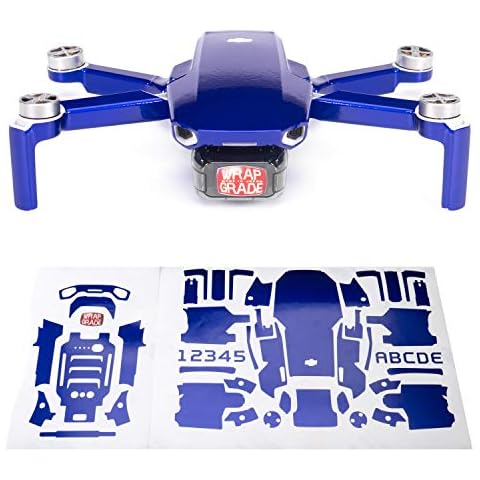 Wrapgrade Skin Sticker Set Compatible with DJI Mini 2 (STRATOSPHERE BLUE) Cover