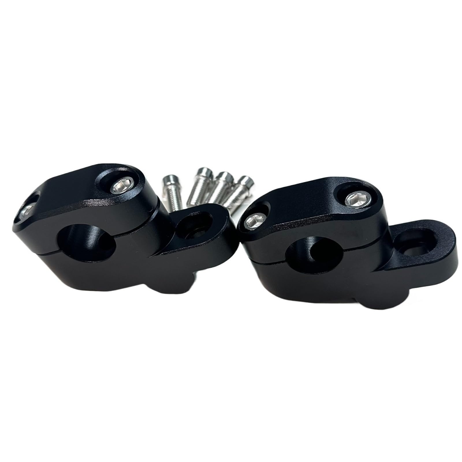 EHYSYN Universal 22mm 25mm 28mm Handlebar Risers Extension Back Moved Riser(22mm black)