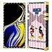 DISNEY COLLECTION Luxury Square Case for Samsung Note 9 Minnie and Mickey Kiss Pattern Design Flexible Reinforced Metal Decoration Corners Shockproof Slim Cover