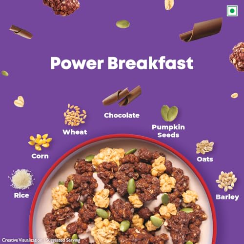 Image of Kellogg's Crunchy Granola Chocolate & Almond |Muesli |Power Breakfast | 400g
