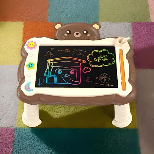 Tabletas de escritura LCD, tablero de dibujo para niños, herramienta de aprendizaje interactiva, tableta de escritura LCD con soporte para niños y niñas práctica de escritura a mano - imagen 3