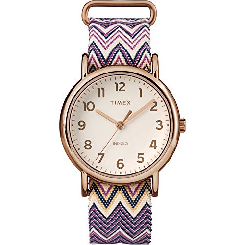 Preisvergleich Produktbild Timex Damen Analog Quarz Uhr mit Nylon Armband TW2R59000