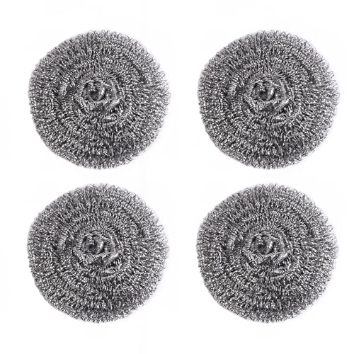 4 Pack Kettle Descaler Balls - Stainless Steel Reusable Kettle Limescale Remover Balls Remove Limescale & Prevent Furring, Premium Limescale Descalers Wire Ball for Kitchen Restaurants Camping