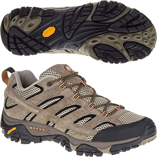Image of Merrell Men's Moab 2 Vent Low Rise Hiking Boots Brown (Pecan) 9.5 UK