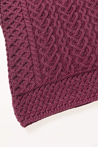 Image of Aran Crafts Irish Women's Cable Knit Merino Wool Sweater (C4767)