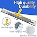 VKE Self Leveling Concrete Tools, Stainless Steel Epoxy Squeegee, Spiked Roller for Self Leveling 63 in Extension Pole, Epoxy Shoes, Epoxy Roller Easy to Clean, Rugged