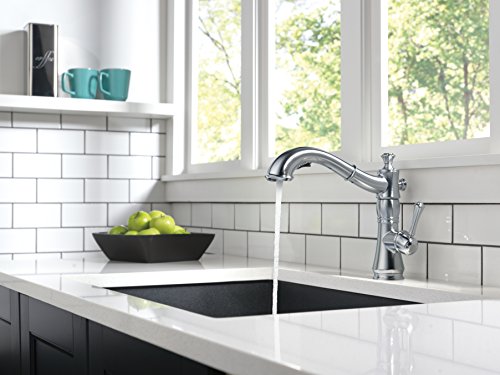 Delta Faucet Cassidy Single-Handle Kitchen Sink Faucet With Pull Out Sprayer And Magnetic Docking Spray Head, Arctic Stainless 4197-Ar-Dst #TOP5