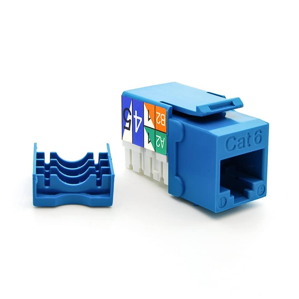 Amazon.com: Beszin Cat.6 RJ45 110 Type Keystone Jack (5-Pack