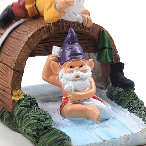Gnome Sculpture Gutter Diverter Rain, Decorative Gutter Downspout Extension by ApxRoufin - Used condition - Image 7