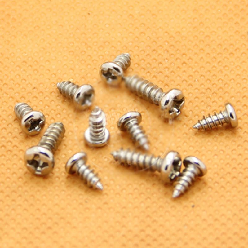 M1.5 M1.7 Phillips Screw Round Head Bolts Cross Pan Head Self-Tapping Screws Nickel Plated 4-16mm Length - (Size: M1.7x6mm)