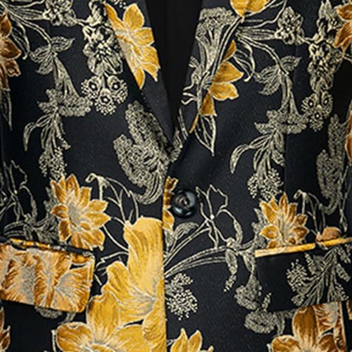 Veste smoking jacquard floral homme costume mariage soirée chic