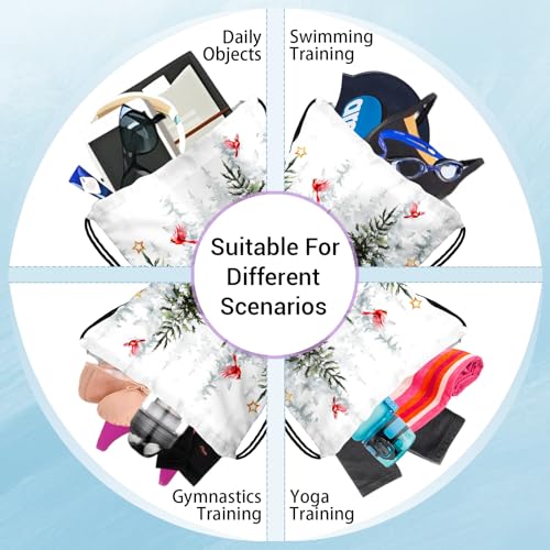 Image of Santa Claus Gymnastics Grip Bags Small Drawstring Gym Bag