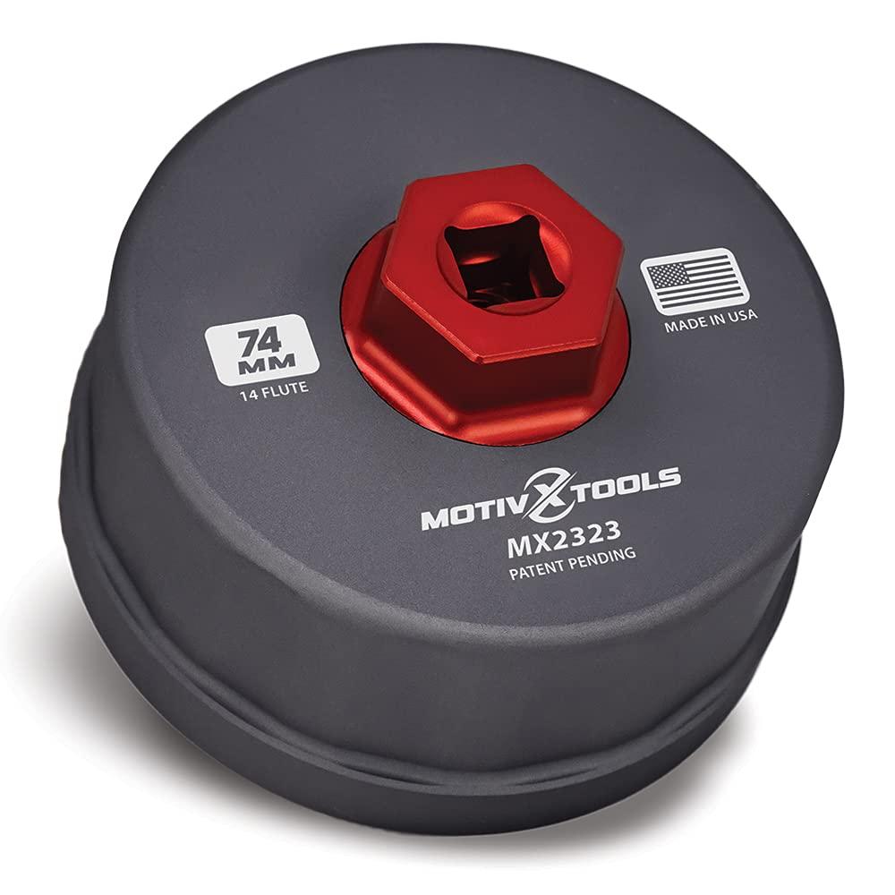 Buy Motivx Tools 74mm 14 Flute Precision CNC Machined Aluminum Oil