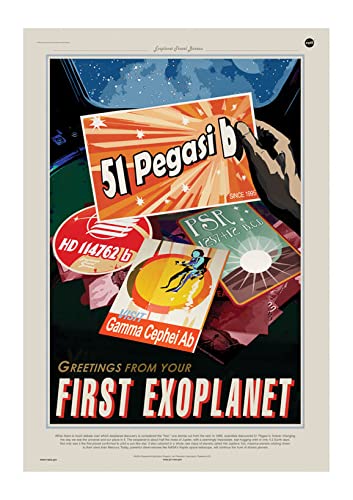 Impression d'art encadrée 51 Pegasi-B pour decorer une chambre d'ado ou un studio geek