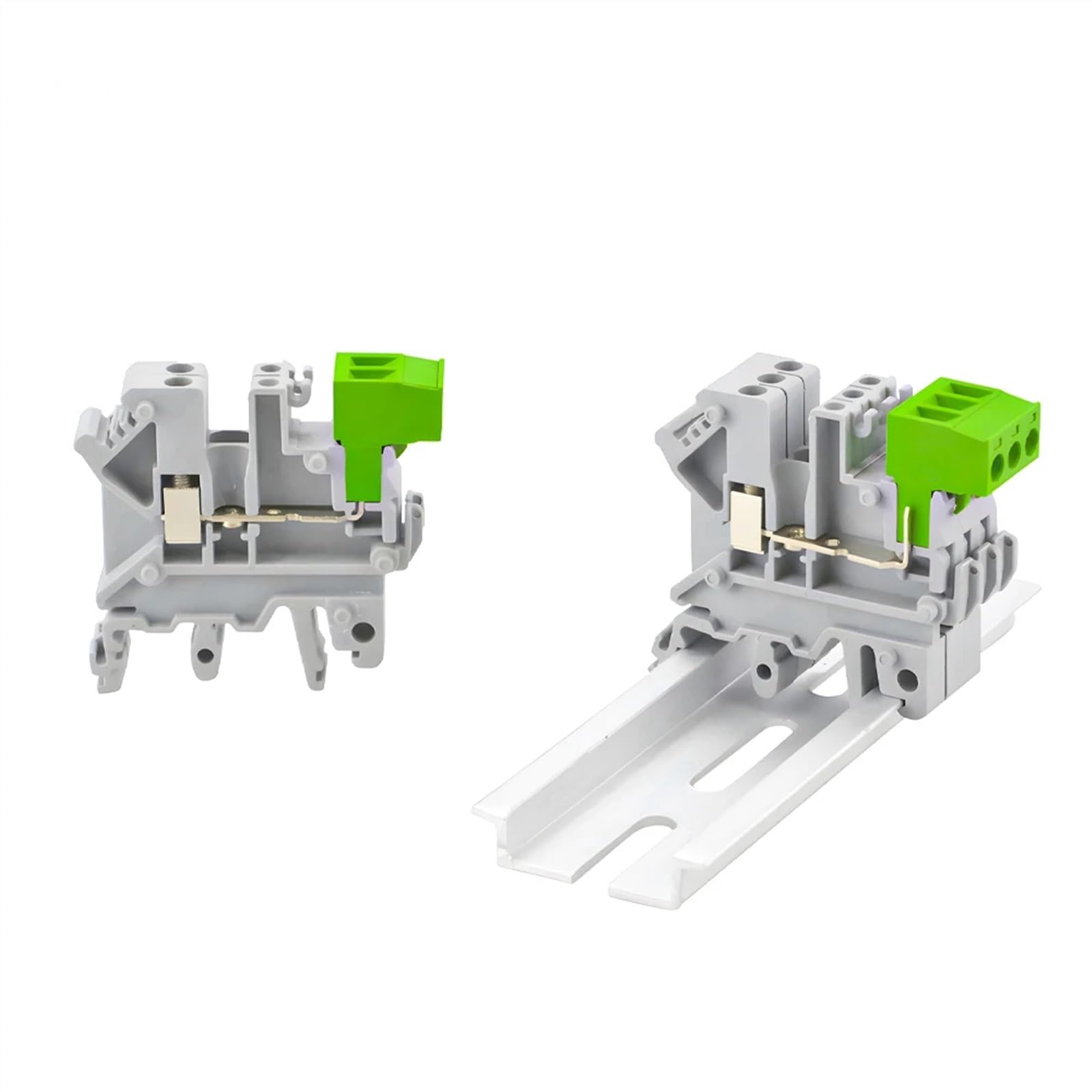 1 jeu de borniers sur Rail Din UK-2.5V/5.08, bornier à broches PCB avec PCB, connexion à vis universelle, conducteur de fil, Type PCB(5P PCB with UK2.5V)