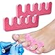 Zehentrenner für Zehen und Hände, 2 Stück, weicher Schaumstoff, Trenner für Zehen, Zehentrenner für Nagellack, Fußnägel, Nail Art, Zehentrenner für Pediküre und Maniküre (Rosa)