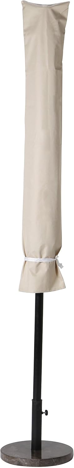 Grand Patio Weather-Resistant Patio Umbrella Cover for 9 to 10.5 FT Patio Umbrellas, Water-Resistant Market Umbrella Cover, Beige
