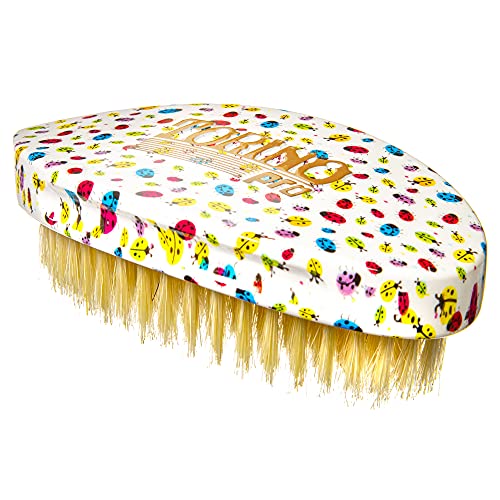 Torino Pro Curve Wave Brushes By Brush king #197- Soft palm Curve brush -100% Boar bristles - 360 Wave curved brush for Men