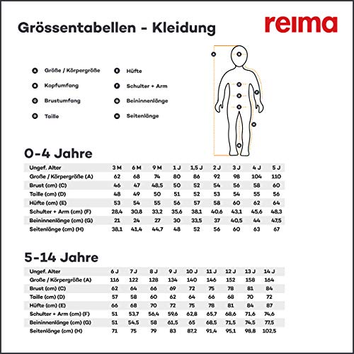 Reima Lammikko Kids Waterproof Suspender Rain Pant Lightweight Windproof Outdoor Rain Bib 522233235092, Yellow, 24M #TOP5