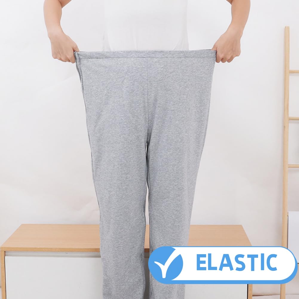 WEEOATAR Pantalones unisex para pacientes,Ropa de paciente postrada en cama,Ropa de discapacidad con cremalleras,Vestidos de hospital Ayuda de enfermería