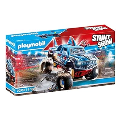 PLAYMOBIL Stuntshow 70550 Monster Truck Shark, para niños de 4 a 10 años | Ya disponible en tu tienda friki favorita! En mundofriki.es!