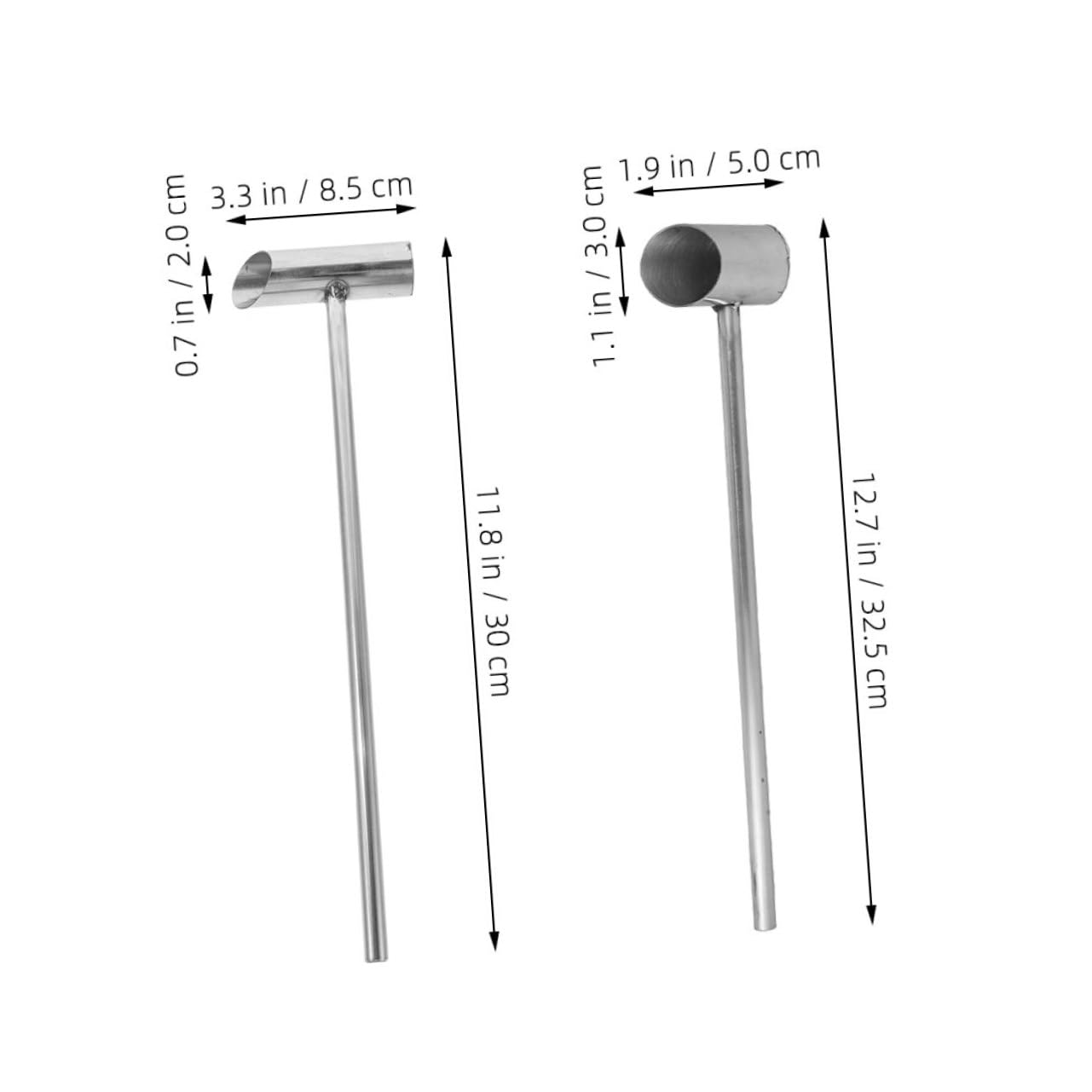 Garneck Ergonomic Design Stainless Steel Spoon Reusable Food Scoop for Easy Marshmallow Sugar Baking