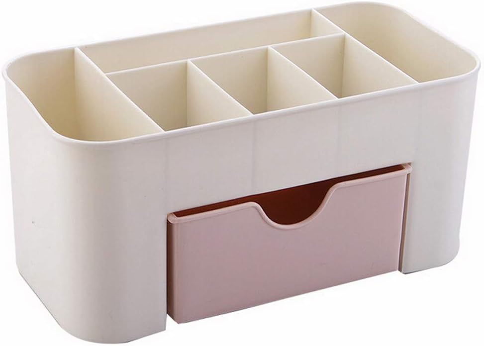 JEEJEXABS Plastic Cosmetic Storage Box Multicolor Functional Desktop Tidy Organizer Holder With Drawer